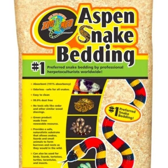 Zoo Med Aspen Snake Bedding #1 Preferred 8 Dry Quarts 8.8 L - Picture 1 of 1